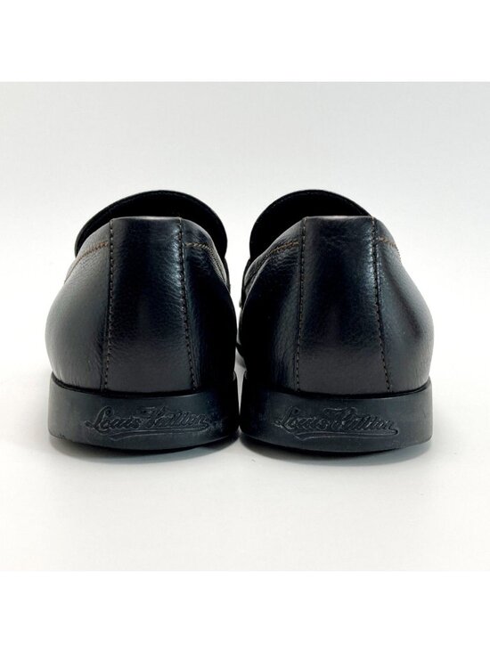 Louis Vuitton Loafers 61⁄2 Black Leather Business Shoes